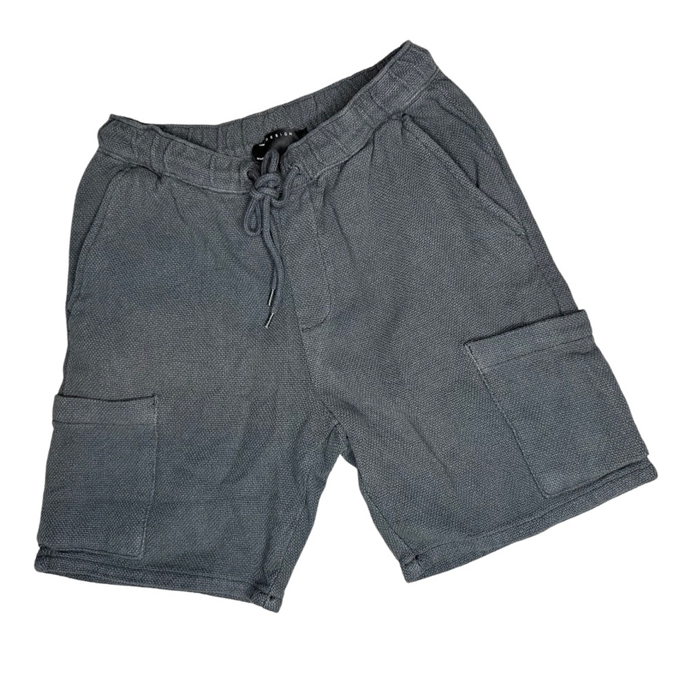 ASOS Design Dark Grey Linen Blend Shorts Size 2XS